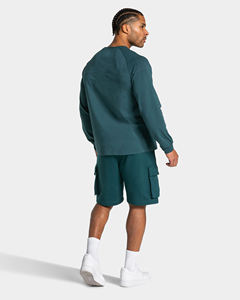 Lift Cargo <b>Shorts</b> <b>Men</b>’s Activewear, 360 GSM Cotton Blend, Regular Leg, Adjustable Waistband, Zippered Pockets & Cargo Side <b>Patch</b> - Product Image 5