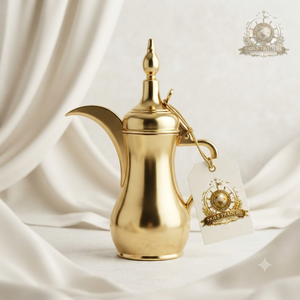 Golden Arabic Coffee <b>Pot</b> <b>Set</b> With <b>Cups</b> <b>And</b> Dates Tray Traditional Dallah Metal Islamic <b>Tea</b> Server Middle Eastern Pitcher - Product Image 4