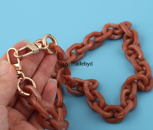 Eye Catching Resin Chain Necklace Stylish Jewelry for Women Trendy Accessories for Party Wear Tradebyd - Product Image 1