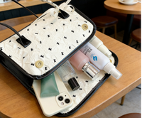 Nouveau sac à main tendance pour femme coréenne, style jeune fille, sac de banlieue à bandoulière unique, à porter sous le bras, avec fermeture éclair à nœud, en polyester, collection automne, design de niche