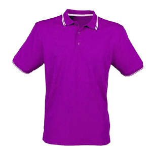 100% polos personnalisés pour hommes en coton biologique avec logo brodé T-shirt doux d'été Vêtements décontractés respirants de haute qualité - Product Image 4