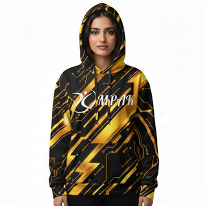 Sweat à capuche unisexe oversize d'hiver, style urbain, avec broderie et impression par sublimation, haute qualité, pour un usage quotidien décontracté - Product Image 1