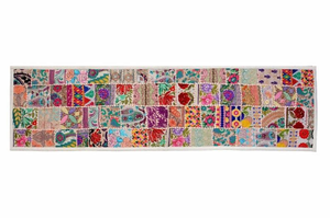 Embroidered Cotton <b>Table</b> <b>Runner</b> Bohemian Paisley Pattern Hand Washable india Made Home Decor - Product Image 2
