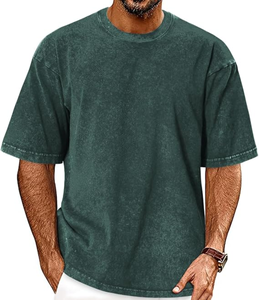 Manufacturer 250 300 GSM Blank Box Tee T <b>Shirt</b> Drop Shoulder Boxy Fit Crop TShirt Oversized Heavyweight 100% Cotton T-<b>Shirt</b> <b>Men</b> - Product Image 1