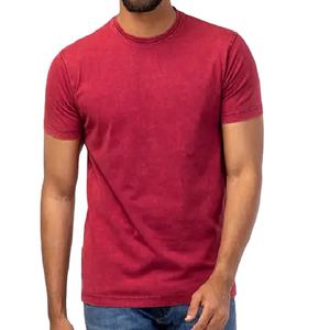 T-shirt de luxe surdimensionné à col en O pour hommes, en polyester 100 coton, coupe ajustée, prix de gros bon marché de Factorydi - Product Image 1