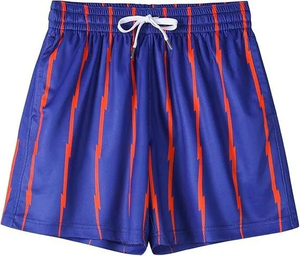 Shorts de basketball noirs pour hommes, imprimé camouflage, taille à cordon de serrage, séchage rapide, respirant, style sportif, mi-longueur, toile 100% - Product Image 2