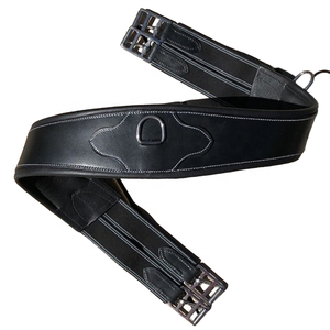 Forro de piel de oveja duradero Snap-over Lay Girth Comfort English Tack con producto de cuidado de caballo de onda elástica - Product Image 1