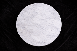 Mesa de Centro de Mármol de Carrara, Forma Octogonal, Piedra Natural, Mueble de Oficina Moderno y Ecológico con Base Esférica, Diwali - Product Image 3