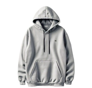 Sweat à capuche unisexe surdimensionné pour l'hiver, épais (350 GSM), en mélange polyester/coton écologique, respirant, doux et confortable - Product Image 1