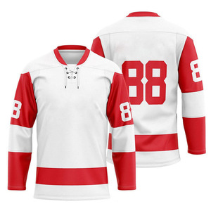 Camiseta de Hockey sobre Hielo Personalizada para Hombre, Azul, Verde y Blanco, Cuello Redondo, Manga Larga, Sublimación Impresa, Malla Transpirable en la Parte Delantera, para Invierno, Adulto - Product Image 6
