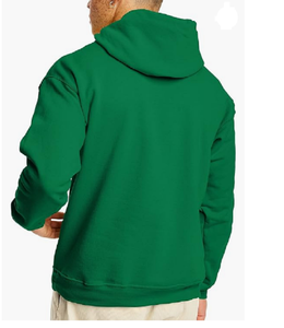 Custom Logo Front Men's Pullover <b>Hoodie</b> 100% Cotton Fleece Casual Plus Size Winter with Pocket Breathable Quick Dry - Product Image 2