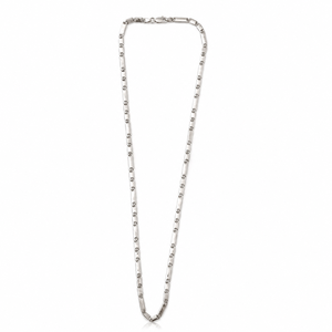 Cadena de Eslabones Rectangulares de Plata de Ley 925 para Hombre, Estilo Moderno y Minimalista, Unisex, para Uso Diario, Regalo para Fiestas, Acabado Pulido - Product Image 3