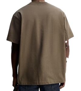 Nouveau T-shirt vierge à manches courtes et à col rond de haute qualité 100% coton épais et écologique Impression de logo personnalisé pour hommes - Product Image 2