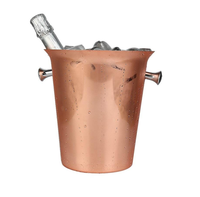 Seau à glace décoratif de luxe fait main en métal léger, motif renne, pour refroidisseur à vin et boissons de fête
