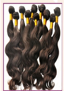 Extensions de cheveux naturels ondulés de 22 pouces, qualité supérieure, Remy, vierges, bruts, Cambodgiens, Mink, Indiens, Temple, provenant d'un seul donneur, doux - Product Image 3