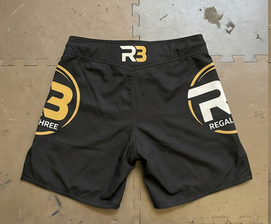 Pantalones Cortos de Lucha MMA Negros y Dorados para Hombre R3, Sublimación OEM, Secado Rápido, Ropa de Artes Marciales, Pantalones Cortos de MMA Unisex, Corte Regular, Talla Adulto - Product Image 2