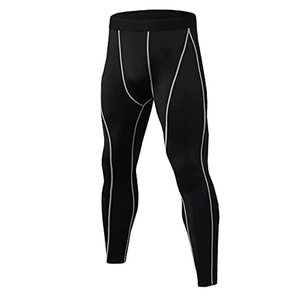 Ensemble de sport respirant et compressif pour homme, taille plus, 2 pièces, manches longues, collants de fitness, évacuation de l'humidité - Product Image 5