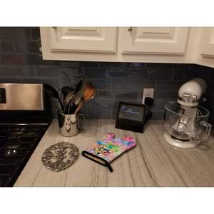 Corgi Hippie Dawg Gant de cuisine épais résistant à la chaleur pour protéger les mains pendant la cuisson et la cuisson avec des casseroles chaudes - Product Image 3