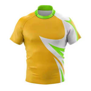เสื้อรักบี้ผู้ใหญ่ไซส์ใหญ่สั่งทำขายส่ง ระบายอากาศได้ดี คุณภาพสูง พิมพ์ลายดิจิทัล ชุดทีมแบบกำหนดเองได้ MOQ ต่ำ รับผลิตแบบ OEM ODM - Product Image 1