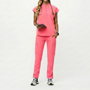 Custom Medical <b>Scrubs</b> <b>Set</b> Nurse Uniform Breathable Comfortable Hospital Workwear OEM Trusted Supplier <b>Scrub</b> Suits OEM - Product Image 6