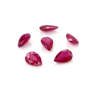 Perles de rubis de Birmanie naturelles non traitées 4x6mm, pierres précieuses facettées, prêtes à l'emploi pour la création de bijoux - Product Image 3