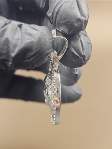 Pendentif Lion en Argent Sterling 925 avec Diamant Moissanite Style Hip Hop – Pendentif Tendance pour Homme, Idéal pour Soirées - Product Image 5