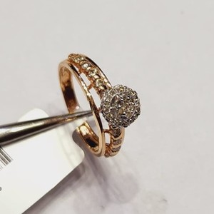 Oro de 14K, ligero, certificado IGI, 0,54 Ct, Color DE LA G-H, claridad SI, corte brillante, anillo de diamante, puntero HUID, chapado en rodio, elegante - Product Image 1