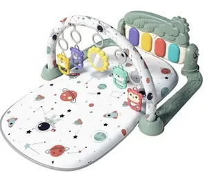 Kids Astronaut Piano Rack Pedal Sleep Blanket Baby Play Gym Mat Foldable Musical Sensory Educational Toy Mat