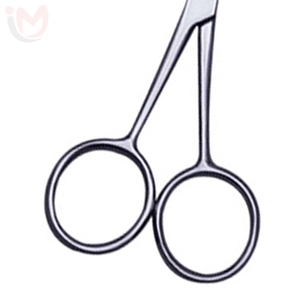 Tijeras Profesionales para Recortar el Vello Nasal, de Acero Inoxidable con Punta Redondeada, Herramienta para el Cuidado del Vello Nasal - Product Image 3