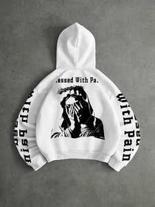 Sweat-shirt à capuche unisexe personnalisé avec logo, en molleton doux imprimé, pour la promotion et la vente au détail de vêtements - Product Image 2