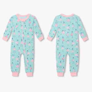 โรงงานบังคลาเทศผลิตชุดรอมเปอร์เด็กอ่อนแขนยาวผ้าฝ้ายเนื้อนุ่มแบบใหม่ ดีไซน์รักษ์โลก ซิป YKK สองทาง สำหรับฤดูหนาว - Product Image 4