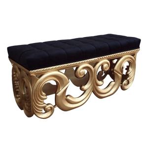 Antique Reproduction Bench French Style Ottoman <b>Vintage</b> Home Furniture Hand Carved Wooden Stool Living Room <b>Chair</b> - Product Image 5