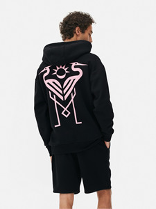 Venta al por mayor de peso pesado con cordón pulóver Sudadera con capucha Logotipo de impresión digital personalizado de algodón de rizo francés de gran tamaño - Product Image 2