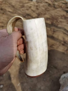 Mug en corne de buffle naturel, poli, de qualité alimentaire, écologique, durable, fait main, moderne, pour boire de la bière, à usage domestique, professionnel et cadeau - Product Image 5