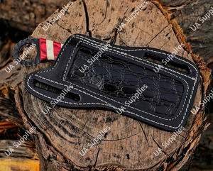 Cuchillo de herrador forjado a mano con mango de bandera americana, raspador de dedos, espalda recta, afilado como una navaja, para toros, estilo vaquero occidental, ODM - Product Image 6