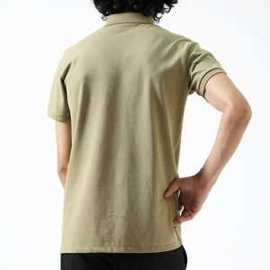 Camisa de Hombre al por Mayor, Estilo Vintage, Tejido de Punto Suave, Diseño Sólido, Cuello Acanalado, Transpirable, Poliéster/Algodón - Product Image 3