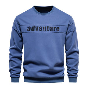 Sweat-shirts à col roulé lisses de haute qualité à manches longues 100% polyester à séchage rapide pour hommes, vêtements de sport tendance pour jeunes - Product Image 5