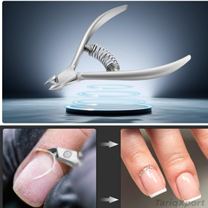 Outils professionnels pour le nail art, pinces à cuticules à double ressort en acier inoxydable de haute qualité, pinces à cuticules coréennes avec boîte - Product Image 5