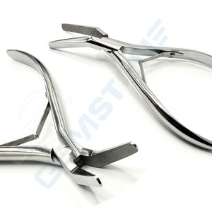 Pince à sertir professionnelle en acier inoxydable de 7 pouces à bout plat pour micro-anneaux, nano-perles et extensions de cheveux GEMSTONE ENTERPRISES - Product Image 5