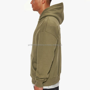 Sweats à capuche personnalisés pour hommes, sweat à capuche lourd, impression en relief, logo, streetwear surdimensionné, pull vintage pour hommes - Product Image 2