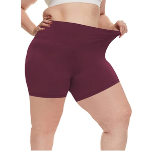 <b>Women</b> High Waist Yoga <b>Shorts</b> With Pockets Solid Color Seamless Quick Dry Spandex Polyester Fitness Workout <b>Shorts</b> - Product Image 2