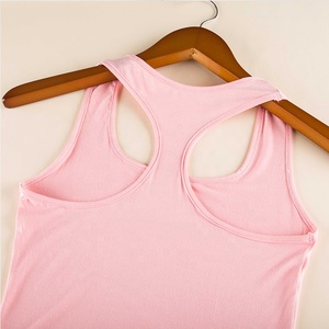 Servicio OEM, Camisetas de Tirantes de Algodón para Gimnasio Hechas a Medida, Color Sólido, Cuello Redondo, Camisetas Cortas para Mujer, Ropa Deportiva Nueva, Chaleco Deportivo para Yoga - Product Image 5