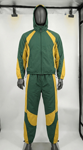Veste coupe-vent avec logo personnalisé Pantalon de survêtement de haute qualité Veste coupe-vent et pantalon de survêtement Survêtement en nylon avec fermeture éclair - Product Image 6
