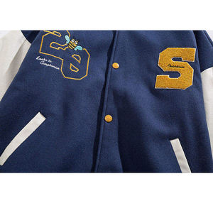 Veste universitaire personnalisée pour homme, veste de baseball, veste bomber, veste streetwear universitaire, fabricant OEM ODM en gros - Product Image 6
