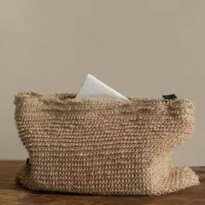 Cubierta de yute trenzado para caja de pañuelos – Soporte de pañuelos sostenible hecho a mano para decoración de mesa y estilo interior - Product Image 4