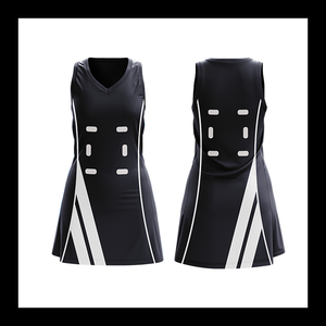Robe de netball avec logo de marque personnalisé, nouveau design, vêtements de sport, uniformes de netball pour filles à bas prix avec technique de sublimation - Product Image 5