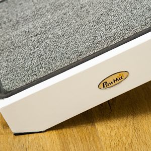 Rampa Plegable para Perros con Plataforma Superior Antideslizante Gris y Blanca, Accesorio Conveniente para Camas de Mascotas - Product Image 6