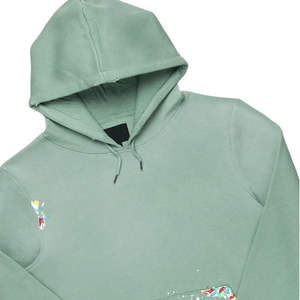 Conjunto Deportivo Informal de Dos Piezas para Hombre, Sudadera con Capucha y Pantalones Jogger, Color Verde Menta Sólido, para Invierno - Product Image 5