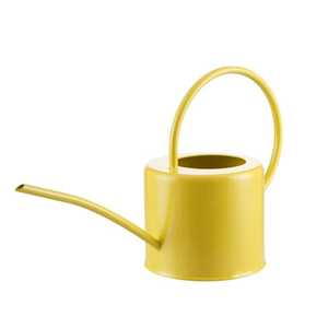 บัวรดน้ำโลหะสีเหลืองมีการทาสีที่ทนทานสำหรับใช้ในสวน - Product Image 1