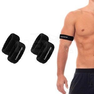 Bandeau de poignet en peluche personnalisé 7,62x2,54 cm, tricoté doux et chaud, universel pour l'exercice, le fitness et toutes les saisons - Product Image 2